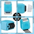 thumbnail image 4 of 2 Pack Identity Protection Roller Stamp Identity Theft, Confidential, Privacy Roller Stamp Information Blocker and 4 Pack Refill Ink for ID Account Data Address Security(Blue), 4 of 7