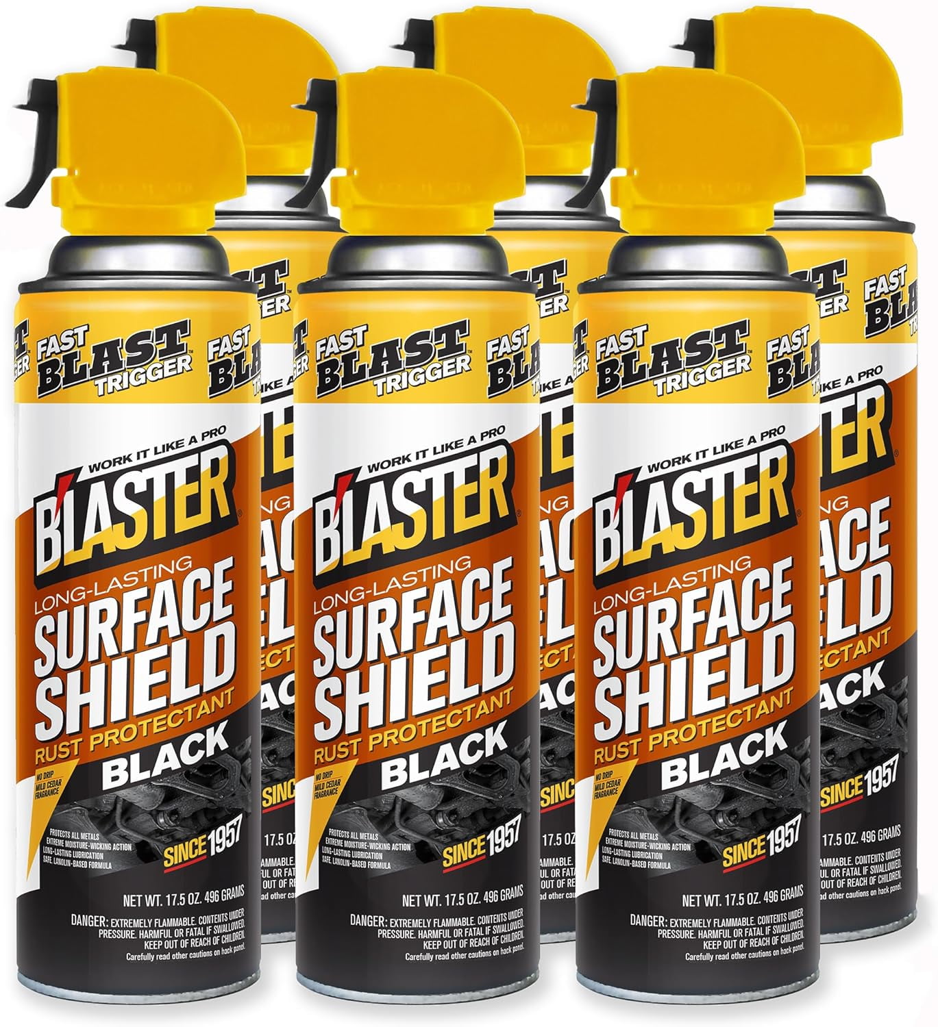 B'laster Surface Shield Anti Rust Spray for Metal – Black Series