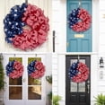 thumbnail image 3 of Patriotic Wreath, American Flag Independence Day Wreath,Handmade Wreath,Fourth of July Decoration for Front Door/Wall/Indoor/Outdoor,Summer Farmhouse Decor, 3 of 8