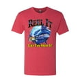 thumbnail image 2 of Reel It Like You Stole It Mens Premium Tri Blend T-Shirt, Vintage Red, X-Large, 2 of 3