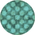 thumbnail image 1 of Ahgly Company Machine Washable Indoor Round Transitional Turquoise Green Area Rugs, 7' Round, 1 of 7