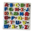 thumbnail image 3 of Wooden Alphabet Puzzle Board Alphabet Number Board for Kid Kindergarten Home Spanish Letters, 3 of 9