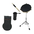 thumbnail image 2 of HILABEE Ensemble de Tambours en Silicone avec Support de Tambour Sac de Rangement Robuste Support de Tambour Silencieux Noir, 2 of 9