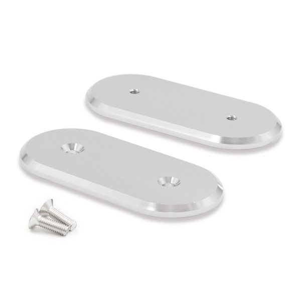Sidaley Paquete de 2 cubiertas de aire acondicionado para cortafuegos de alambre Tuck, piezas de reparación de modificación de aleación de Vehículos, repuestos y accesorios Mis Plata