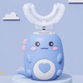 thumbnail image 1 of Cepillo de dientes sónico para niños Hugtrwg IPX7 resistente al agua en forma de U, 1 of 6