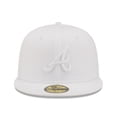thumbnail image 2 of Men's New Era Atlanta Braves White on White 59FIFTY Fitted Hat, 2 of 4