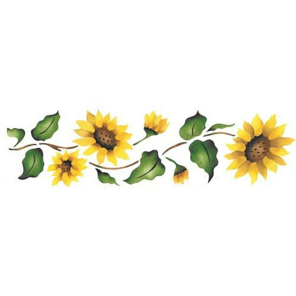 Sunflower Wall Stencil SKU #926 by Designer Stencils