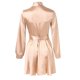 thumbnail image 4 of Gibobby Vestido casual para mujer Vestido fluido informal con cuello en V largo para mujer de verano(Beige,G), 4 of 5