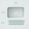 thumbnail image 6 of Bentgo Prep - 20-piece 1-compartment Reusable Meal Containers With Lids  & Bpa Free Materials Durable Microwave Freezer Dishwasher Safe To Go Food Storage (mint), 6 of 7
