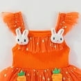 thumbnail image 6 of BOBOGOJP Toddler Tulle Dress Unicorn Outfit Birthday Princess Party Girls Summer Causal Tutu Skirts Orange for Size 5-6 Years, 6 of 6