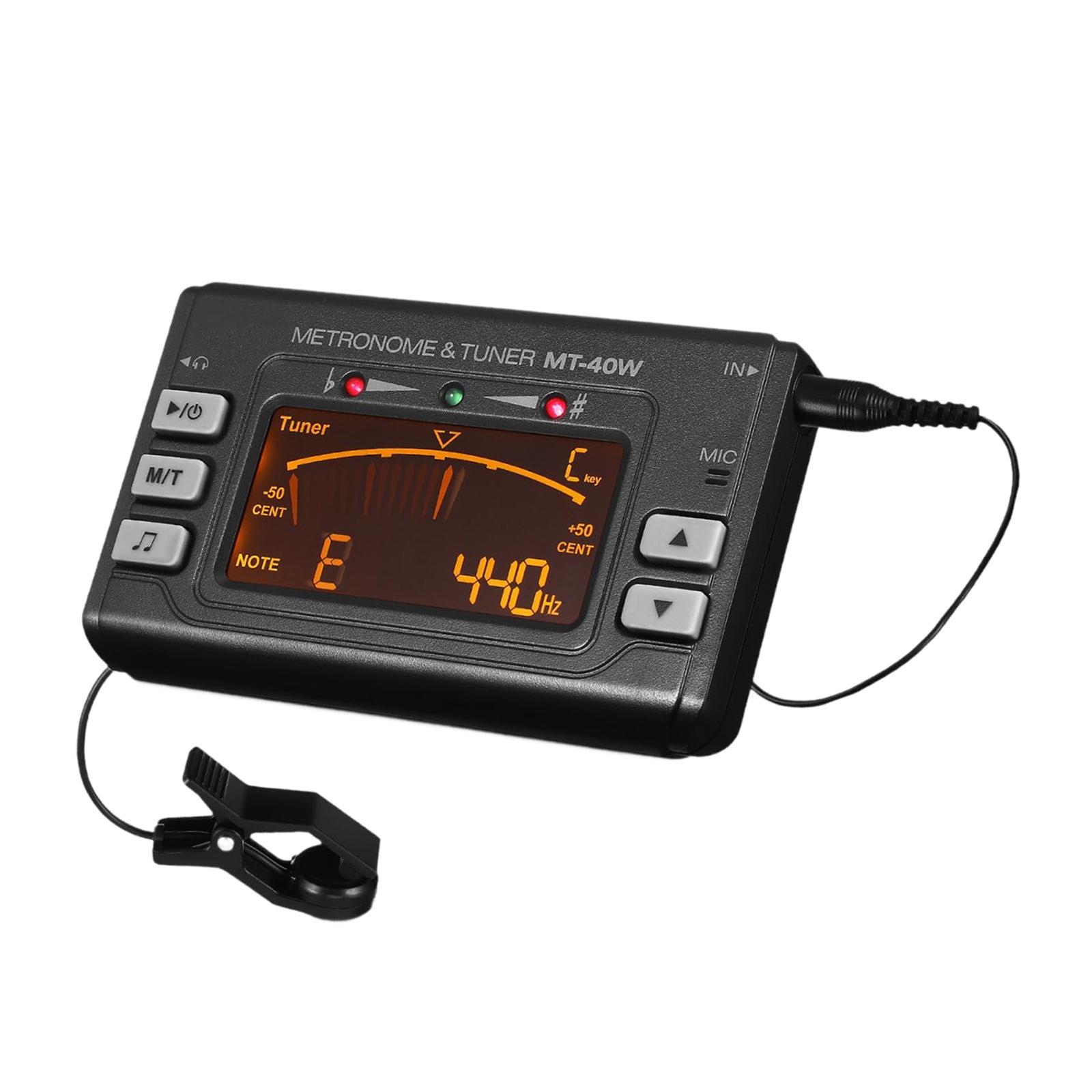 Electronic Digital Metronome Tuner Multifunction Accurate Tuning Wide Frequency for Wind Instrument Practice