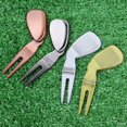 thumbnail image 2 of Golf Divot Repair Tool Pitch Groove Cleaner Golf Pitchfork Putting Vert Fork Golf Training Aids, 2 of 5