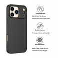 thumbnail image 5 of iPhone 17 Pro Max 5G Case,Apple 17 Pro Max Basic Case [Frosted] Shockproof Case Liquid Silicone Gel Rubber Soft TPU Anti-slip Bumper Thin Matte Slim Phone Covers For iPhone 17 Pro Max 6.9" 2025,Black, 5 of 6