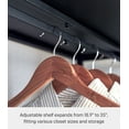 thumbnail image 4 of Yamazaki Home Expandable Suitcase Rack, Black, Steel, Expandable, 4 of 7