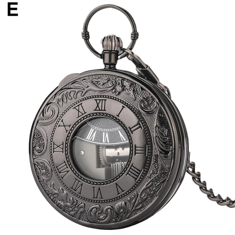 1pcs Music Box Pocket Watch Retro Quartz Music Pocket Watch M5F6