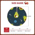 thumbnail image 2 of Salouo Avocado in Space Christmas Tree Skirt 36" Farmhouse Christmas Decorations Snowman Xmas Tree Skirt Tree Mat for Holiday Party Decor, 2 of 8