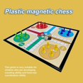 thumbnail image 5 of 25cm Ludo Board Game Magnetic 5 In 1 Plastic With Folding Chessboard Ludo Chess For Kids Children, 5 of 5