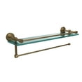 thumbnail image 2 of Dottingham Collection Paper Towel Holder with Gallery Rail Glass Shelf - Satin Chrome / 16 Inch, 2 of 2
