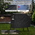 thumbnail image 4 of Griddle Cover for Blackstone 22 inch with Hood & Stand【Upgraded-Encrypted 600D Fabric】 Waterproof UV & Fade Resistant Griddle Cover for Blackstone 17 and 22 inch Grill with Straps & Air Vents, 4 of 4