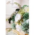 thumbnail image 2 of Combinación de flores artificiales Floweroyal Green Mix Dahlia Roses 24 unidades, 2 of 9