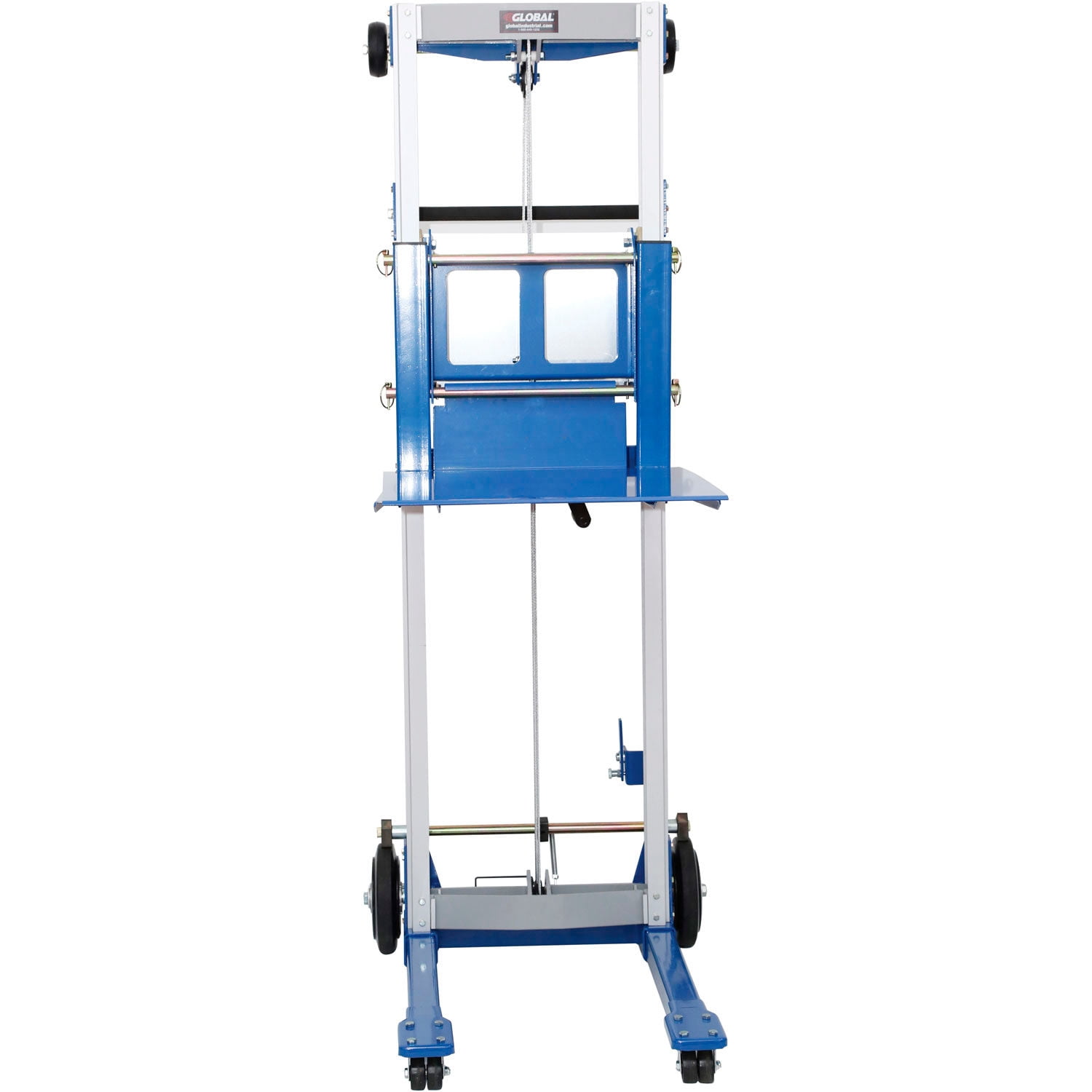 Global Industrial Lightweight Hand Operated Lift Truck, 500 Lb. Capacity Fixed Legs