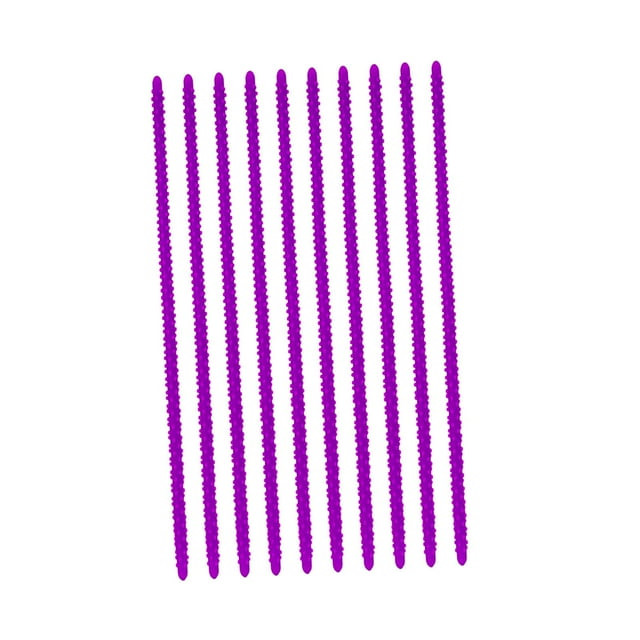 Rizador de pelo de silicona Flexible para barbería, herramientas de salón de barra permanente, 10 piezas violeta pequeña