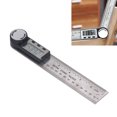 thumbnail image 1 of Digital Angle Finder, 0 To 200mm Multifunctional LCD Display Digital Angle Ruler  for Drafting, 1 of 7
