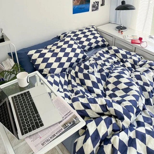 Simple Red Cherry Bedding Sets Nordic Flower Quilt Cover Single Double Size Bed Linen Adult Girls Quilt Cover Decor Home Textile