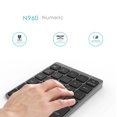 thumbnail image 3 of Teclado numérico inalámbrico N960 de 28 teclas teclado Digital ultradelgado para, 3 of 8
