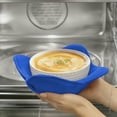 thumbnail image 4 of Microwave Bowl Cover under $5! Yrmaups Daily Household Microwave Food Heating Bowl Rack, Microwaveable Heating Bowl Set, Heat Resistant Bowl Holder, Kitchen Microwave Accessories, 4 of 6