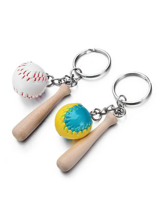 Baseball Keychain Coin Purse Fob Baseball Mom Handbag 