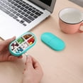 thumbnail image 3 of ‌Portable One Week VC Box with Candy Color‌ - Six Space Sealing Design, Ideal for Travel & Daily Use, Made of Safe & Odorless Plastic, Available in Orange, Yellow, Green, Blue, Sky Blue Colors, 3 of 6