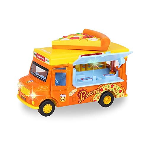 nimo alloy car toy pull back vehicle functional food truck with music ...