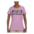 thumbnail image 2 of I Turn Woods Into Things Superpower Woodworker Pop Culture Womens Graphic T-Shirt, Light Pink, 3XL, 2 of 3