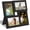 Black, variant on 4x6 Collage Picture Frame Tempered Glass Front, Displays Four 4x6 Photo, Family Photo Collage Frame, Wall Decor Wall Hanging or Tabletop, White