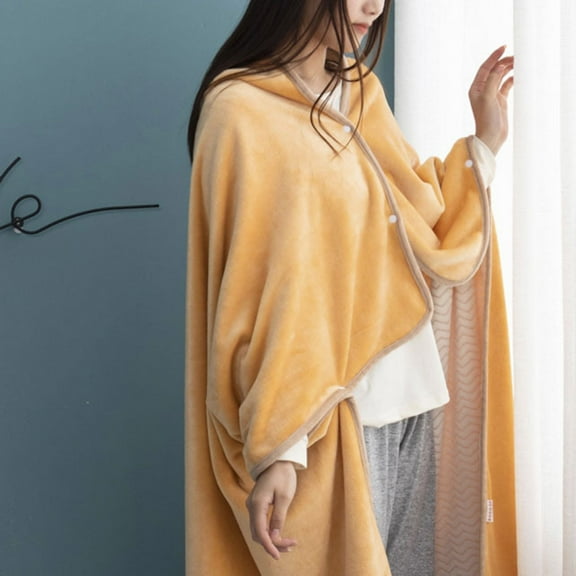 Lady Multifunction Doublelayer Tartan Plaid Blanket Scarf Wrap Shawl Winter Warm Polyester Blanket,C,Polyester