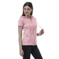 thumbnail image 3 of Moomaya Womens Zip Up Hoodie Short Sleeves Top Pockets Casual Hoodies, 3 of 7