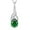 05-emerald-May, variant on Infinity Teardrop Necklace for Women 925 Sterling Silver Twisted Pendant May Birthstone Created Emerald Jewelry Gift