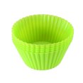 thumbnail image 4 of Uxcell Cupcake Liners Reusable Baking Cups Nonstick Silicone Green 5pcs, 4 of 5