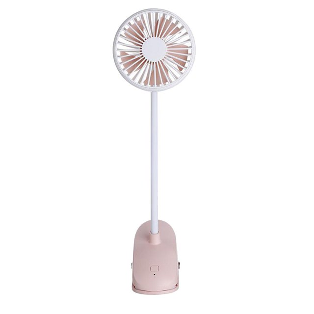 Mini USB Portátil Flexible De 360 grados Para mitorio De Controla De Bebé Oficina En El Hogar Rosado Zulema Ventilador USB recargable