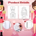 thumbnail image 3 of Kit de pintura Zhanmai, 112 unidades, cascanueces navideños con caballetes, 3 of 7