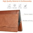 thumbnail image 2 of Sleeve Case for MacBook Air 13 A2237 (M1)/A2179/A1932 (2018-2020), PU Leather Folio Book Cover, 2 of 7