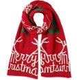 thumbnail image 1 of Bufanda Navidad Para Mujer Invierno Bufandas De Punto Reversible Patrones De Navidad Reno Copo De Nieve Larga Pashmina Fulares Chales Estola Grueso, 1 of 5