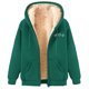 thumbnail image 2 of Chaqueta y sudadera informal con capucha de manga larga para mujer, con estampado de moda, de polar y capucha, 2 of 4
