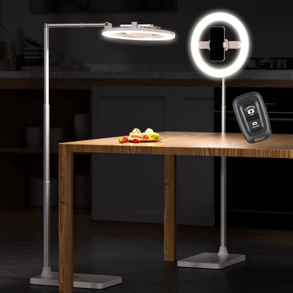 Anillo de Luz AIXPI 10" con Trípode y Soporte para Celular con Control Remoto
