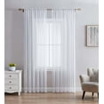 thumbnail image 1 of Crinkle Sheer Rod Pocket Curtains – 2 pack, Crinkled Texture, 1 of 3