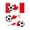 B, variant on Fan Stickers: National Soccer Temporary For Sports Events Easy To Apply -France