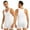 White, variant on Aiihoo Men's Soft Cotton Sleeveless Front Button Teddy Bodysuit Leotard One Piece Stretchy Jumpsuit White XL
