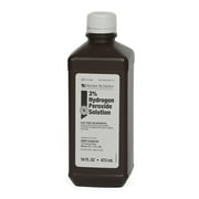 Henry Schein 3% Hydrogen Peroxide Solution - 16 fl oz | USP First Aid Antiseptic for Wounds, Cuts, and Minor Injuries - Pack of 1
