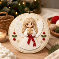 thumbnail image 5 of Christmas DIY Felt Material Kit, Non Woven Fabric Handmade Craft for Festival Theme Decorative Crafting Process 1 Set Angel, 5 of 5